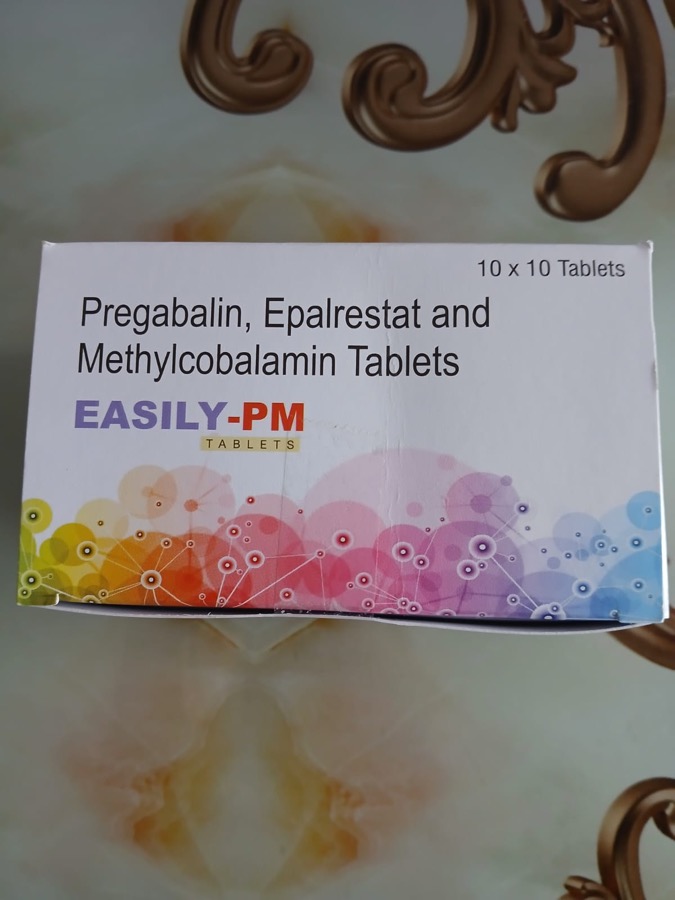 Easily-PM - Pregabalin, Epalrestat & Methylcobalamin Tablets box