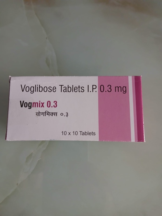 Vogmix 0.3 - Voglibose Tablets I.P. 0.3 mg box